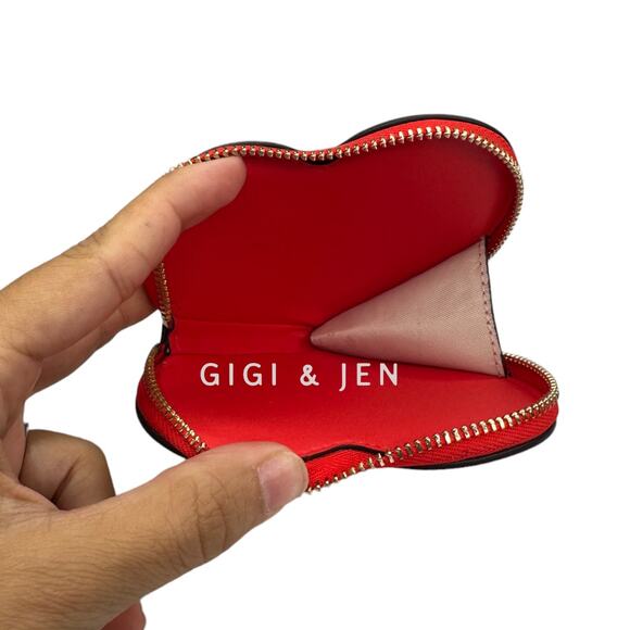 Kate Spade Love Shack Heart Coin Purse Keychain Rainbow - Picture 6 of 7